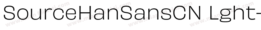 SourceHanSansCN Lght字体转换